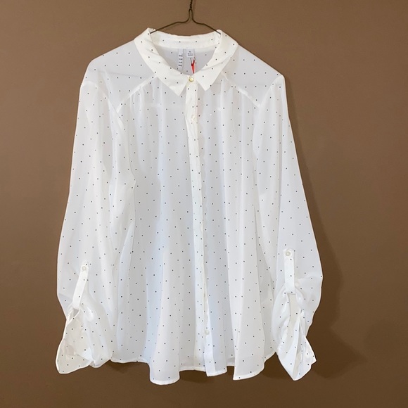 Elle Scallop Trim Blouse - XL - Picture 1 of 4